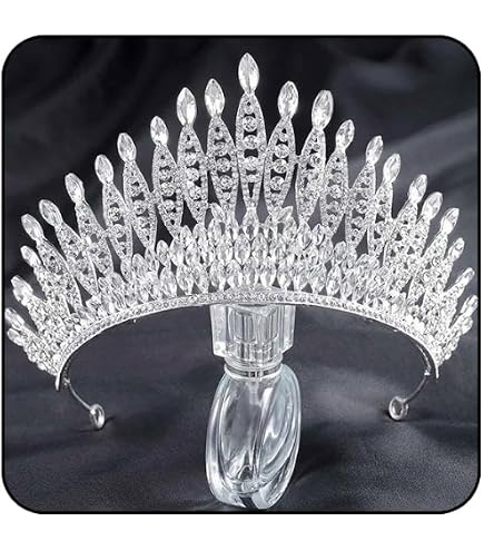 Tiara① Amazon.com: Queen Mary's Fringe Replica Tiara,Cubic Zirconia
